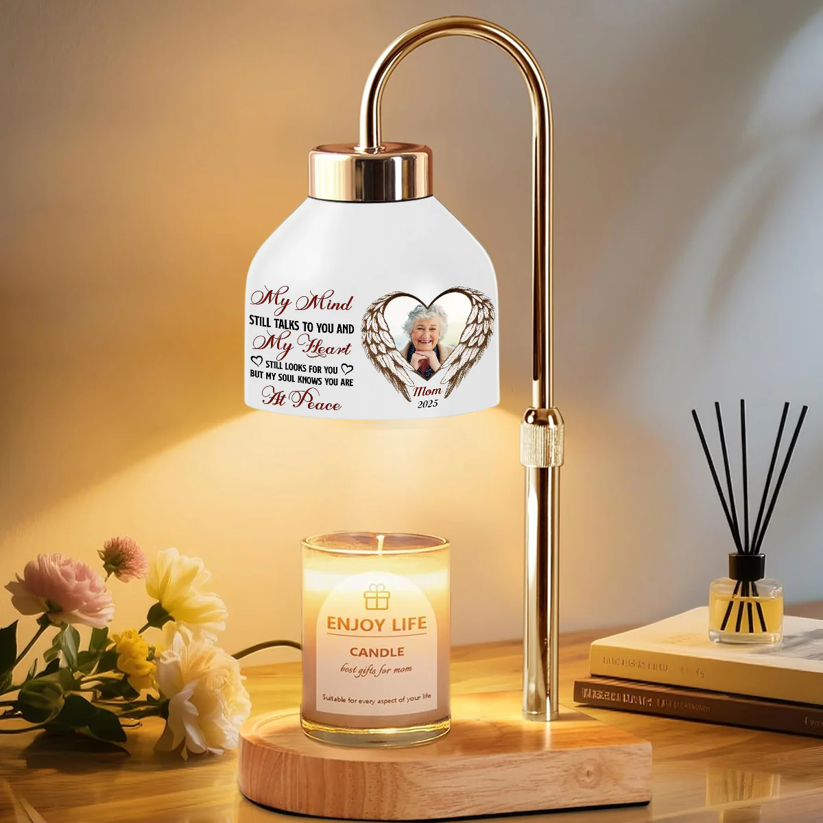 My Mind My Heart - Personalized Custom Candle Warmer Lamp - Image 6