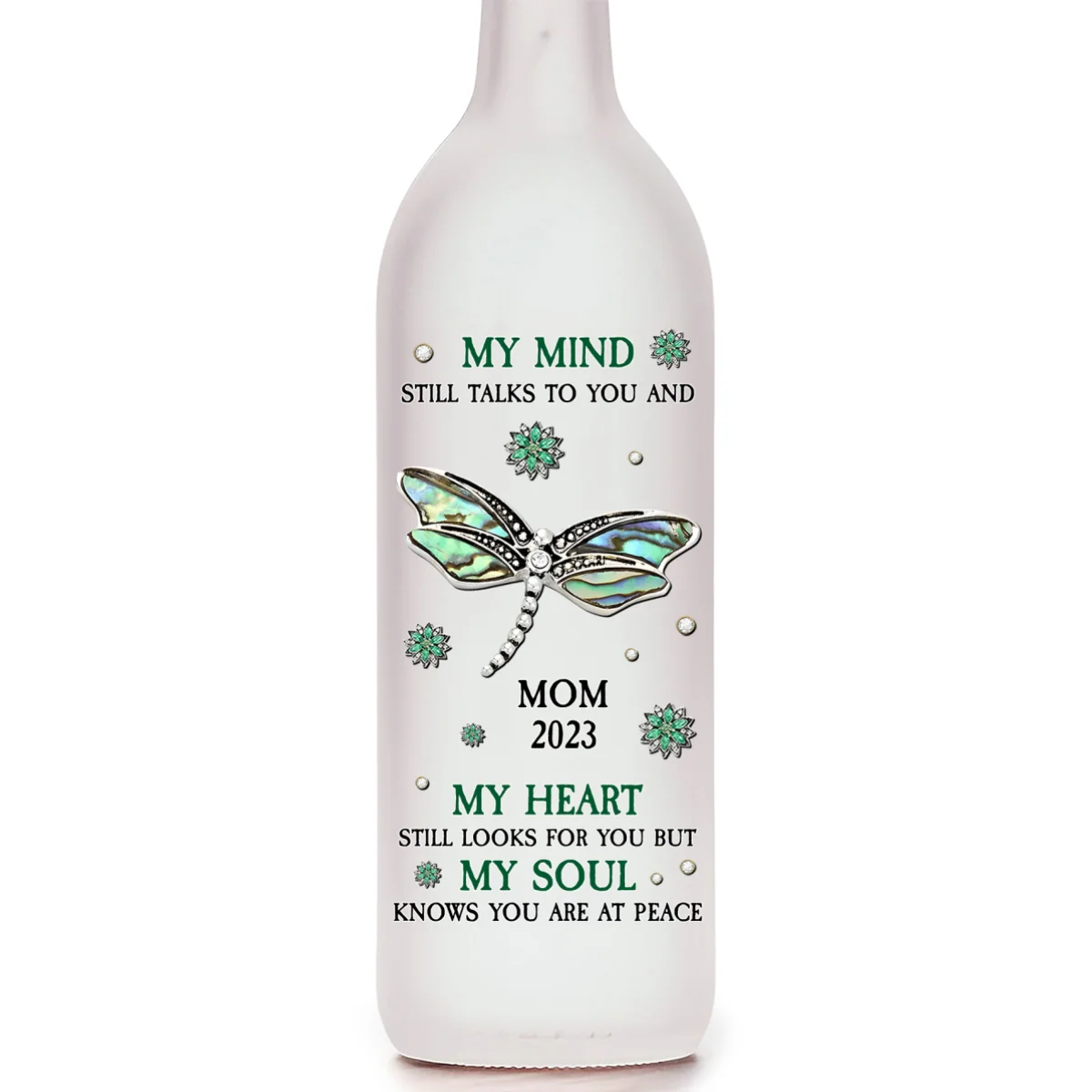 My Mind Still Talks To You - Personalized Custom Bottle Lamp - Image 7