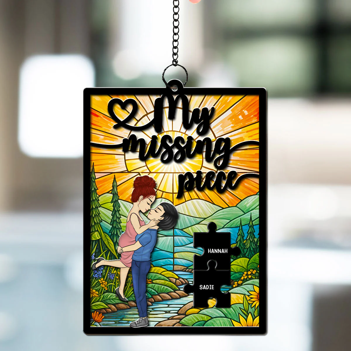 My Missing Piece - Personalized Custom Suncatcher - Image 3