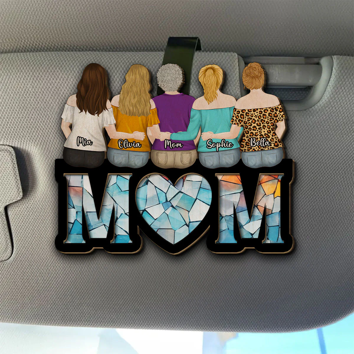My Mom - Personalized Custom Car Visor Clip - Image 4