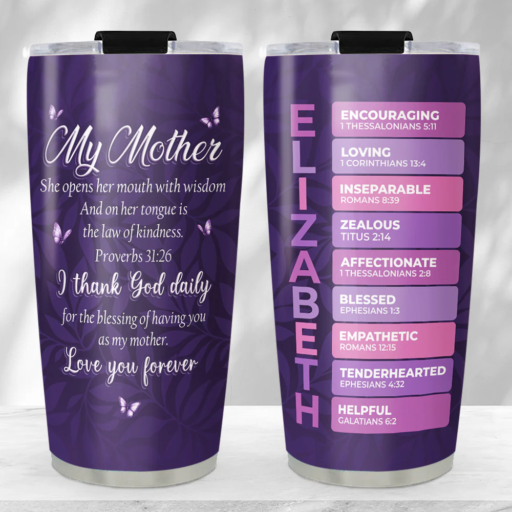 My Mom - Personalized Custom Tumbler - Image 2