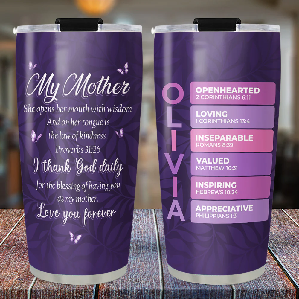 My Mom - Personalized Custom Tumbler - Image 3