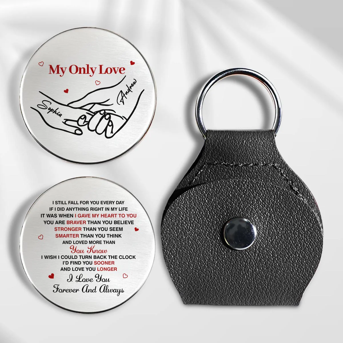 My Only Love - Personalized Custom Pocket Hug