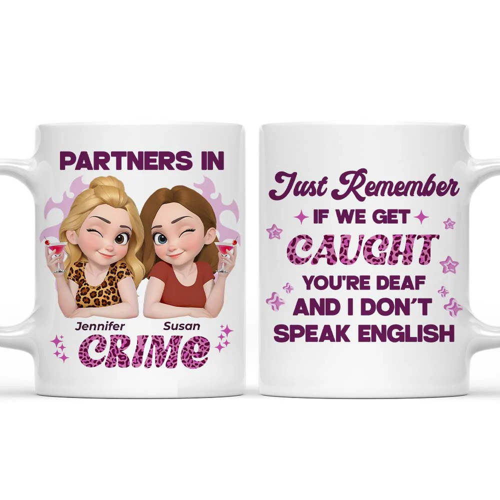 My Partner In Crime - Personalized Custom Coffee Mug