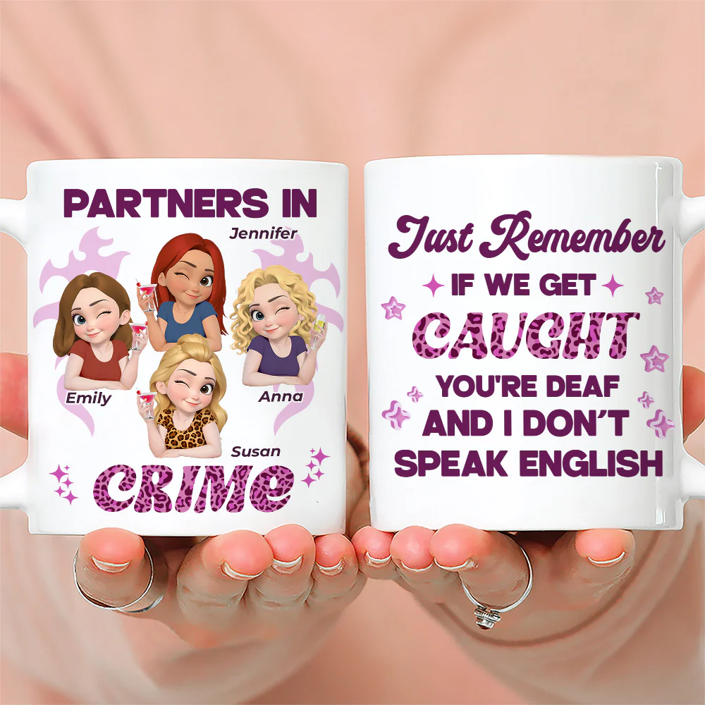 My Partner In Crime - Personalized Custom Coffee Mug - Image 4