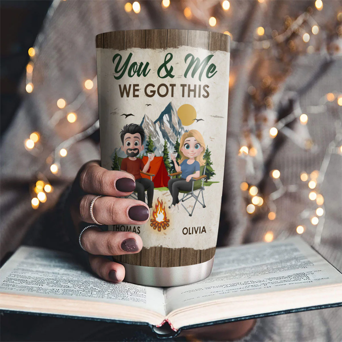 My Partner - Personalized Custom Tumbler - Image 2