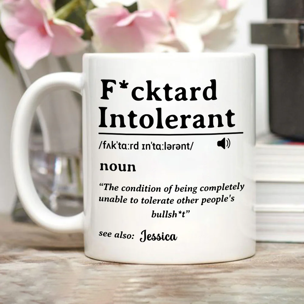 My Patience For Fools Ends - Personalized Custom Coffee Mug - Image 4