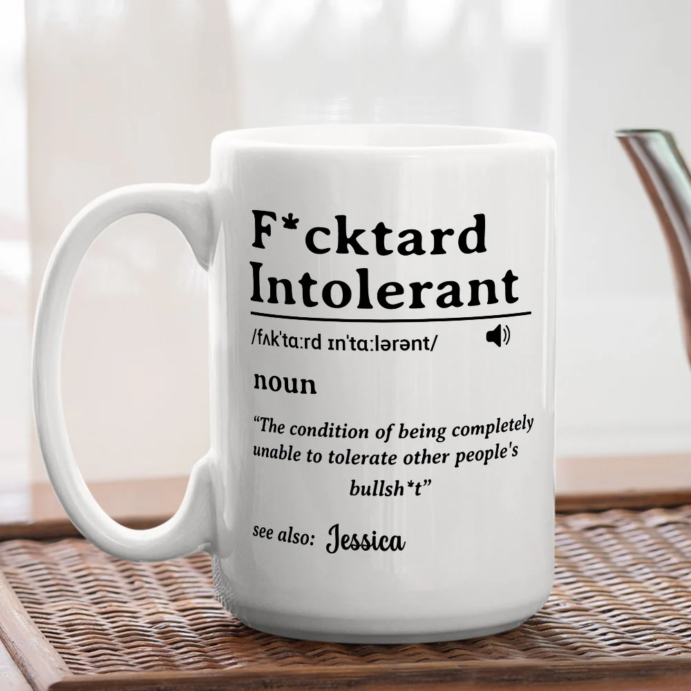 My Patience For Fools Ends - Personalized Custom Coffee Mug - Image 5