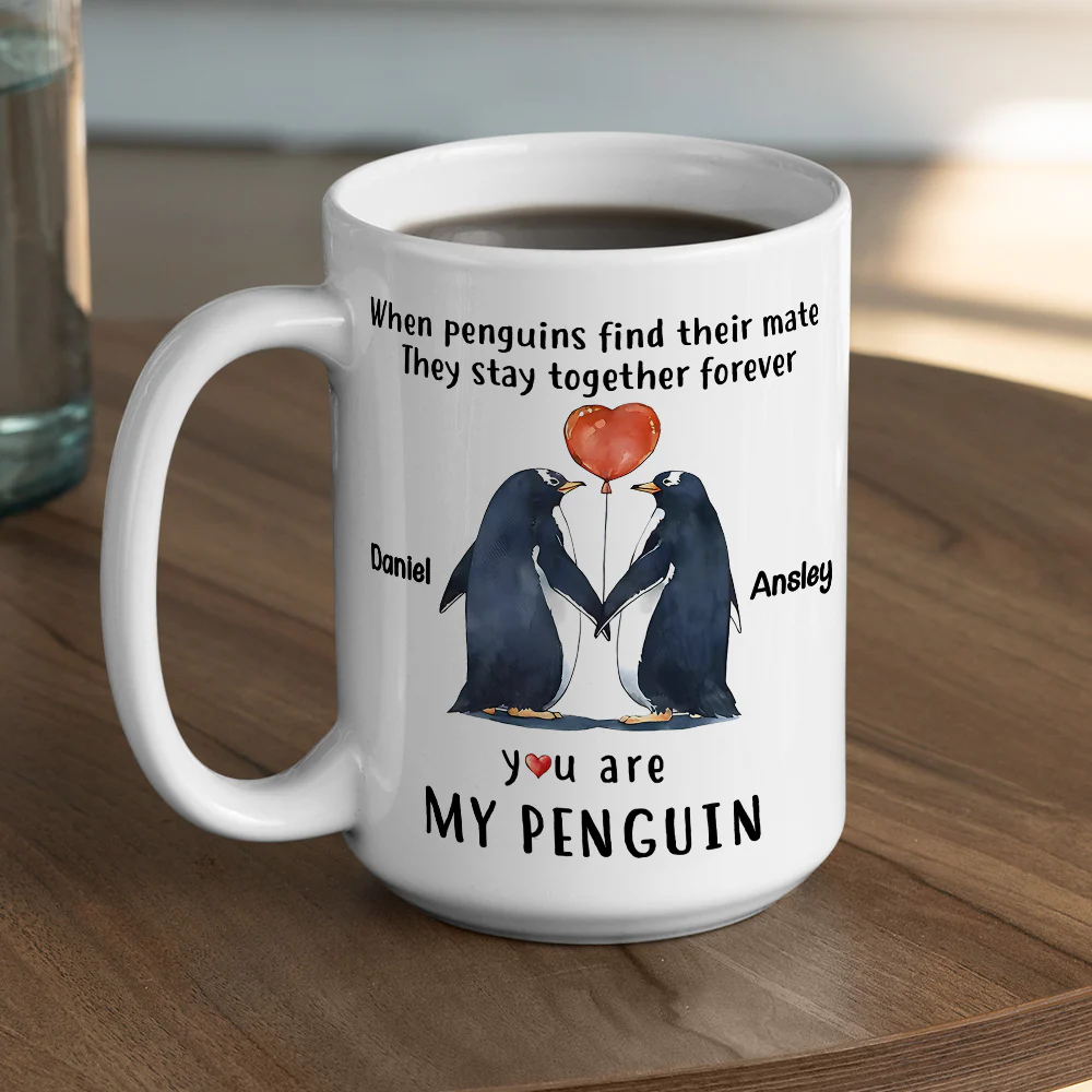 My Penguin - Personalized Custom Coffee Mug - Image 5