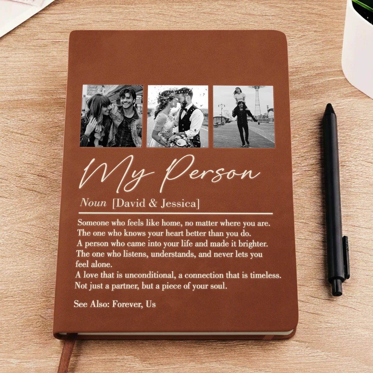 My Person - Personalized Custom Leather Journal - Image 2