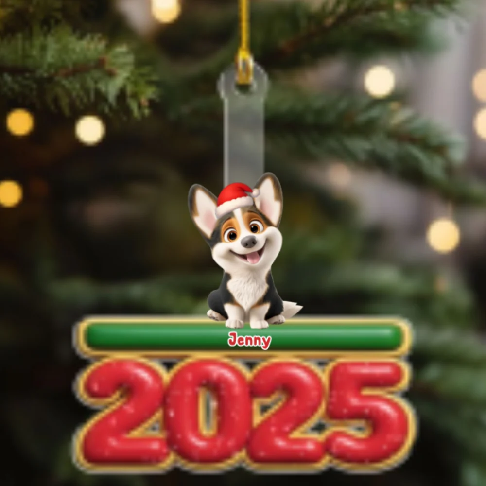 My Pet Is Here - Personalized Custom Acrylic Ornament - Image 7