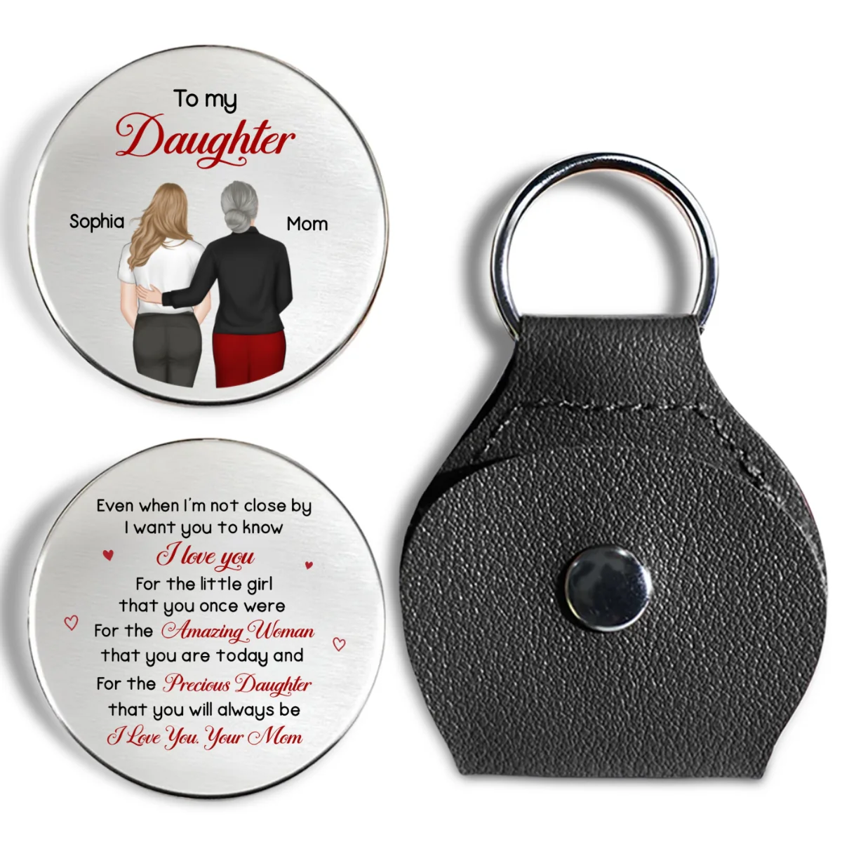 My Precious Daughter - Personalized Custom Pocket Hug - Image 6