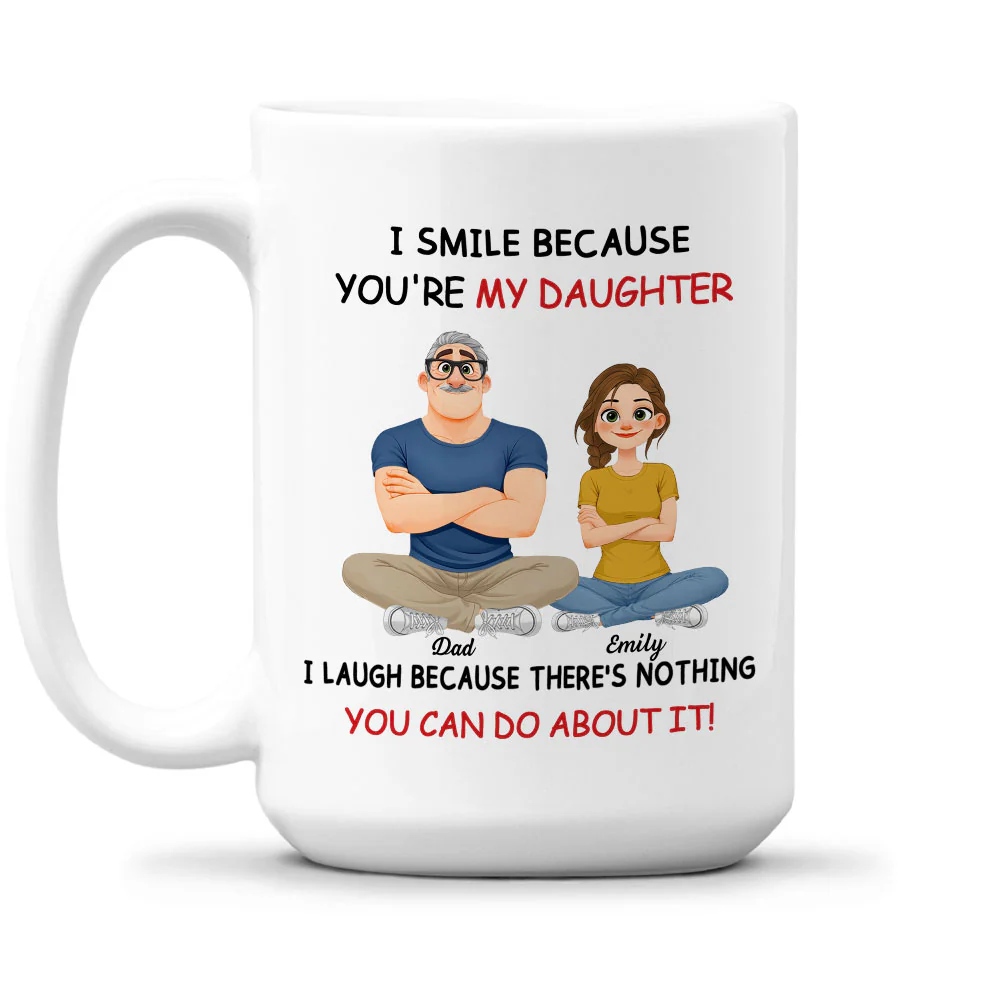 My Precious Girl - Personalized Custom Coffee Mug - Image 3