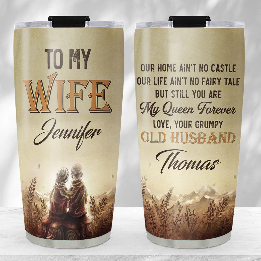 My Queen Forever - Personalized Custom Tumbler - Image 2