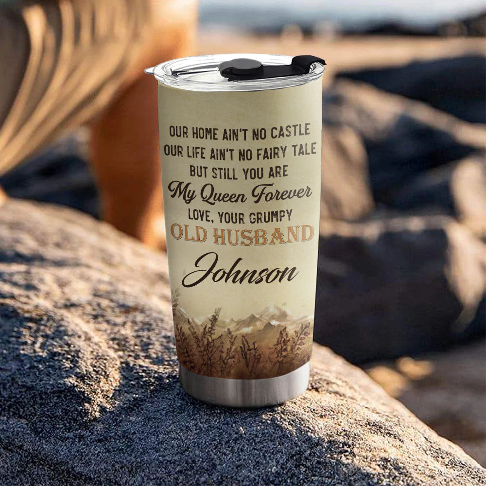 My Queen Forever - Personalized Custom Tumbler - Image 5
