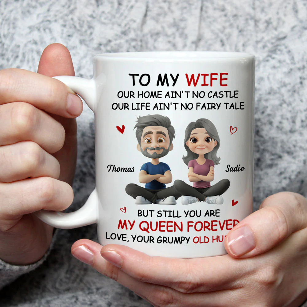My Queen - Personalized Custom Coffee Mug - Image 3