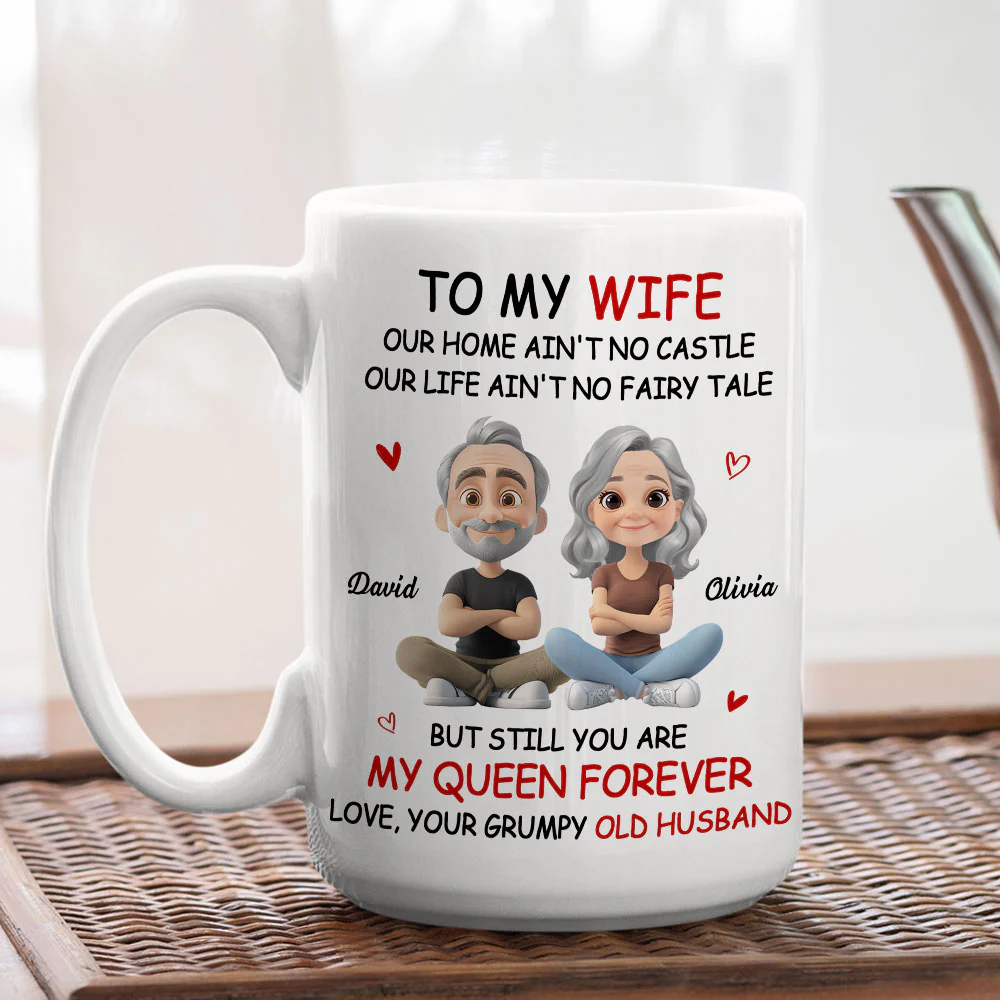 My Queen - Personalized Custom Coffee Mug - Image 4