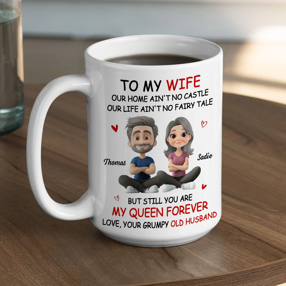 My Queen - Personalized Custom Coffee Mug - Image 5