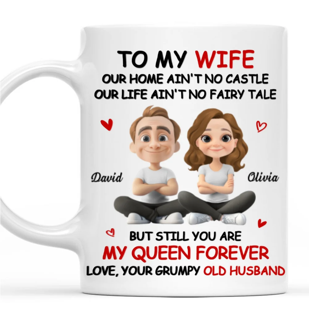 My Queen - Personalized Custom Coffee Mug - Image 6
