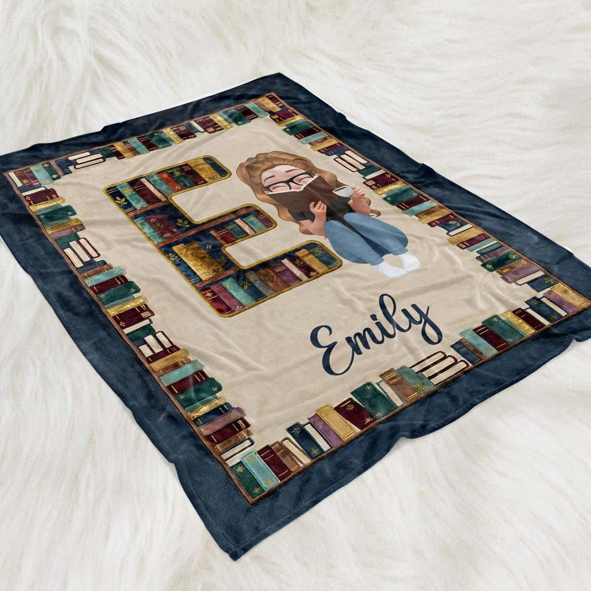 My Reading Blanket - Personalized Custom Fleece Blanket - Image 3