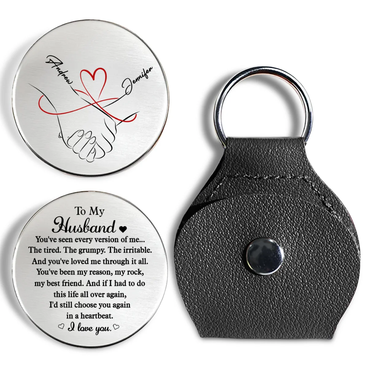 My Rock My Best Friend - Personalized Custom Pocket Hug - Image 7