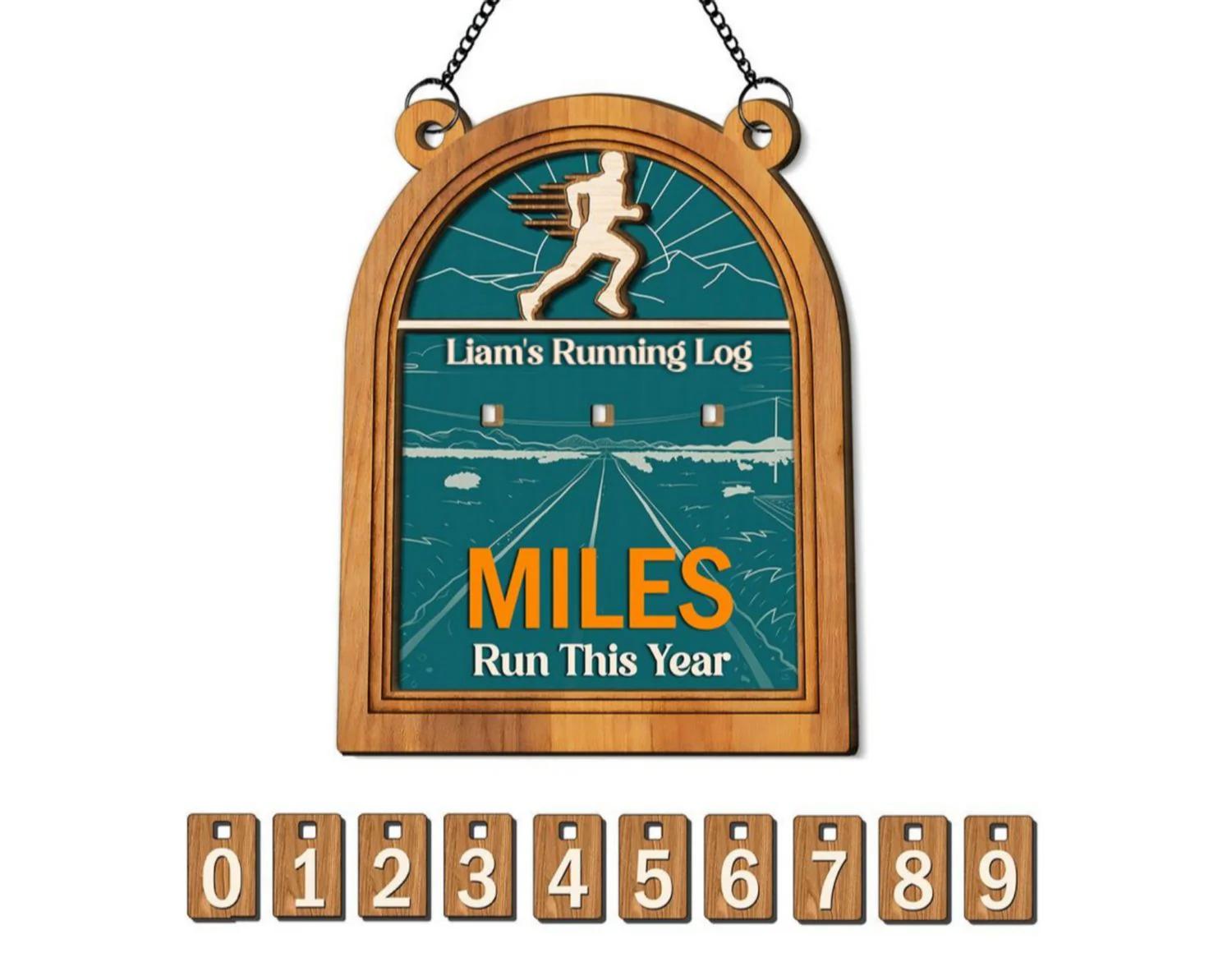 My Running Log - Personalized Custom Tracker Sign - Image 6