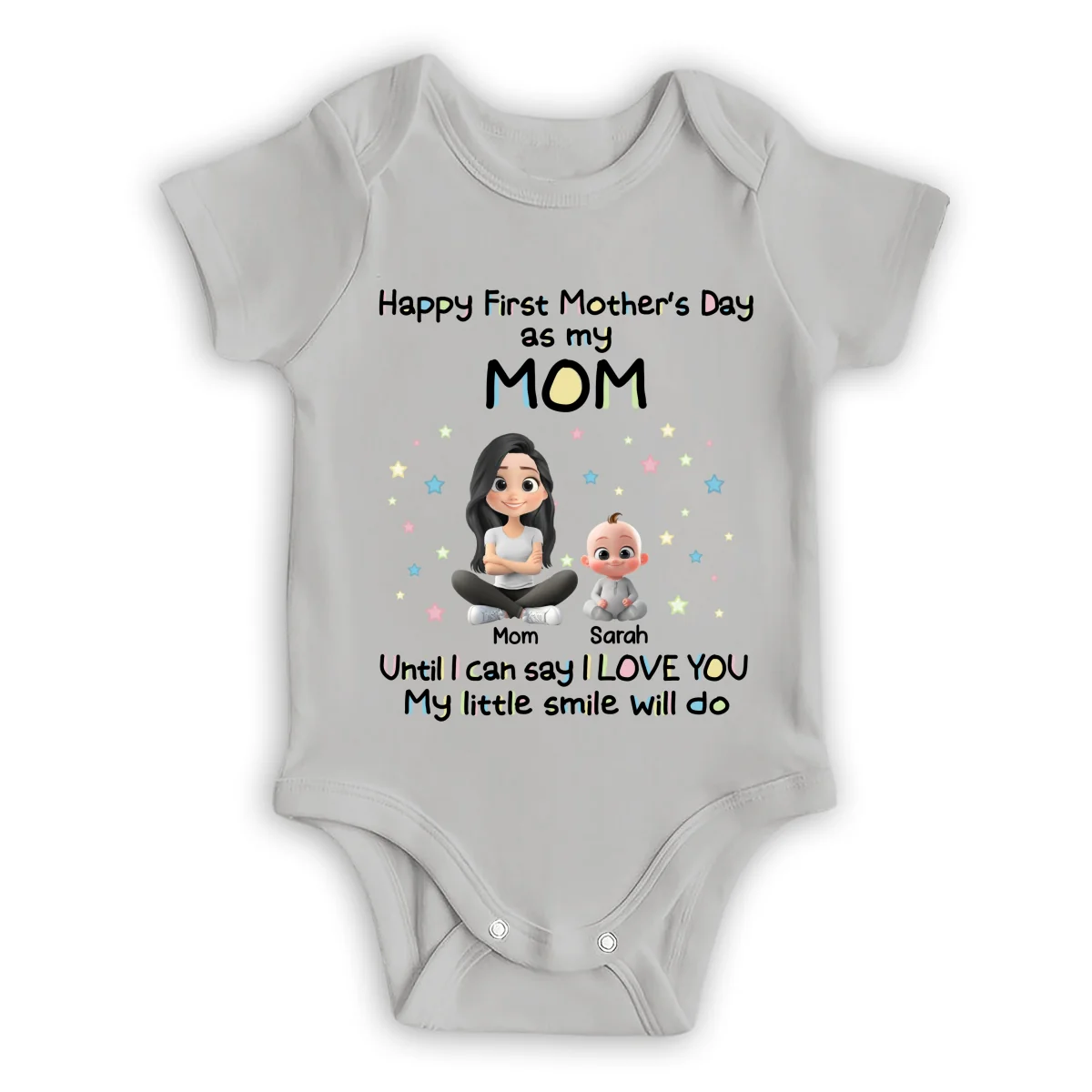 My Smile For You - Personalized Custom Baby Onesie - Image 8
