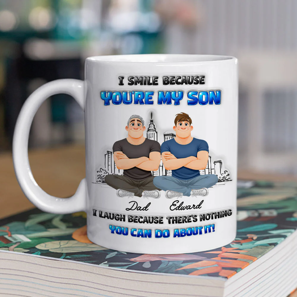 My Son Can Do It - Personalized Custom 3D Inflated Effect Mug - Image 2