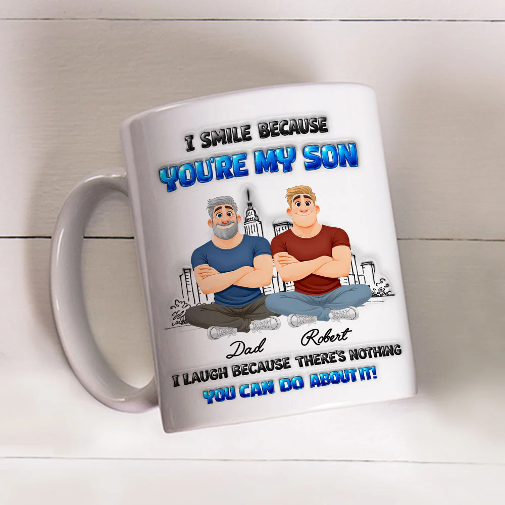 My Son Can Do It - Personalized Custom 3D Inflated Effect Mug - Image 3