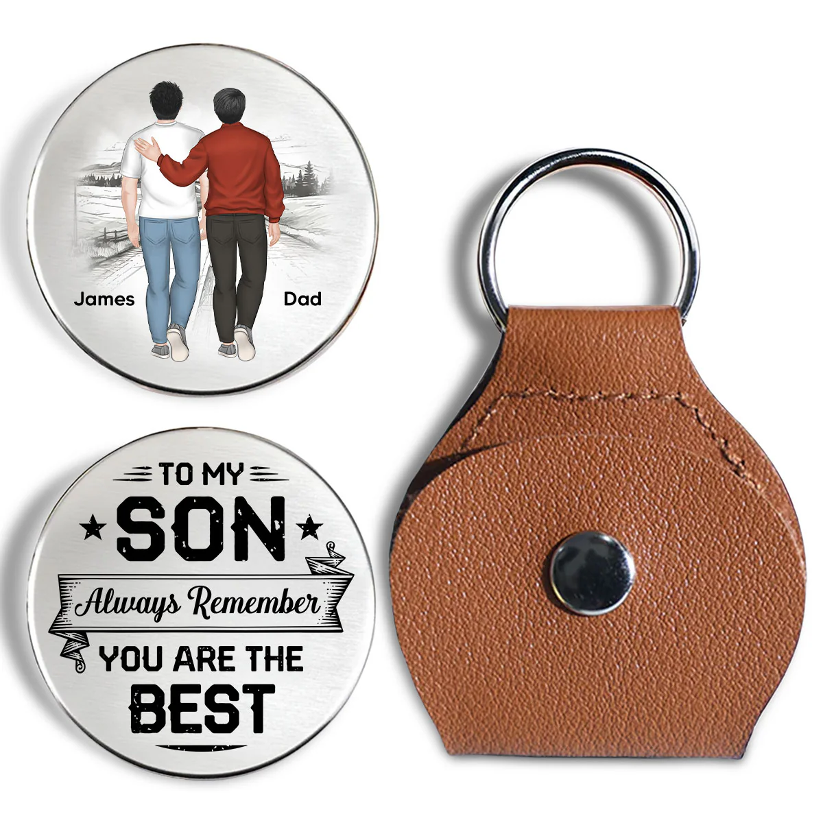 My Son Is The Best - Personalized Custom Pocket Hug