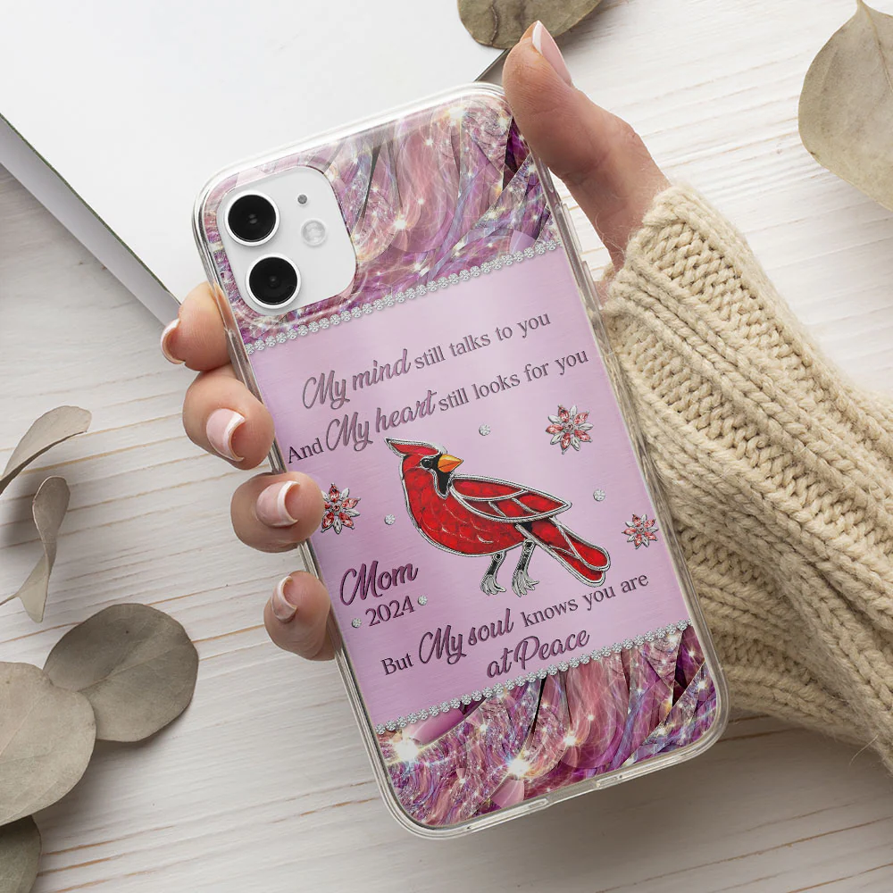 My Soul Knows You Are At Peace - Personalized Custom Phone Case - Image 2