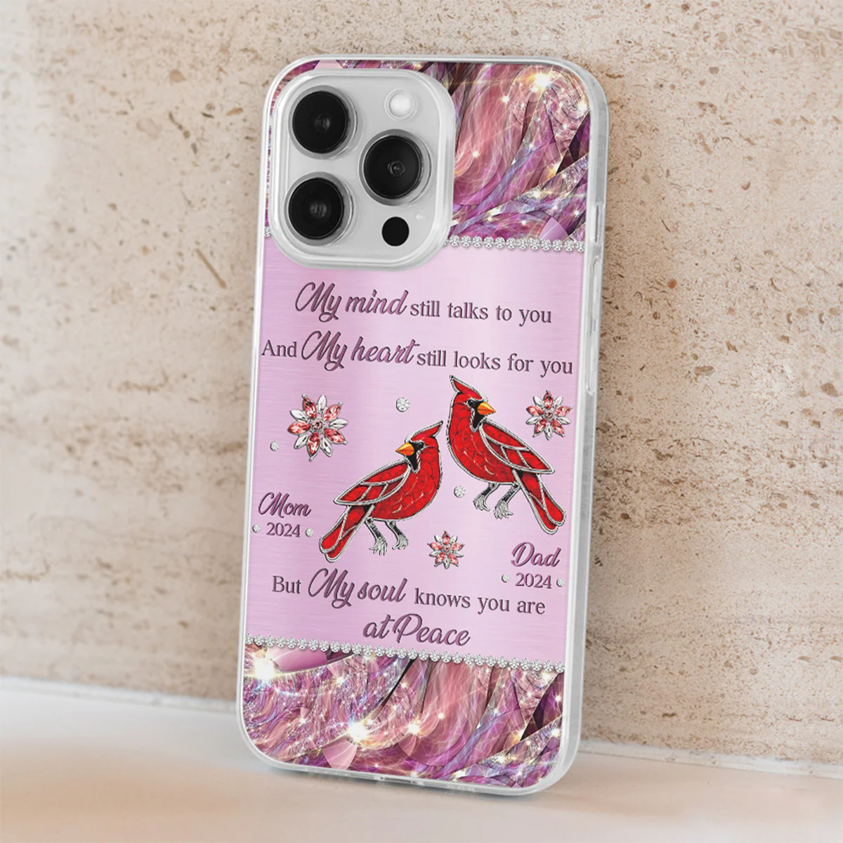 My Soul Knows You Are At Peace - Personalized Custom Phone Case - Image 4