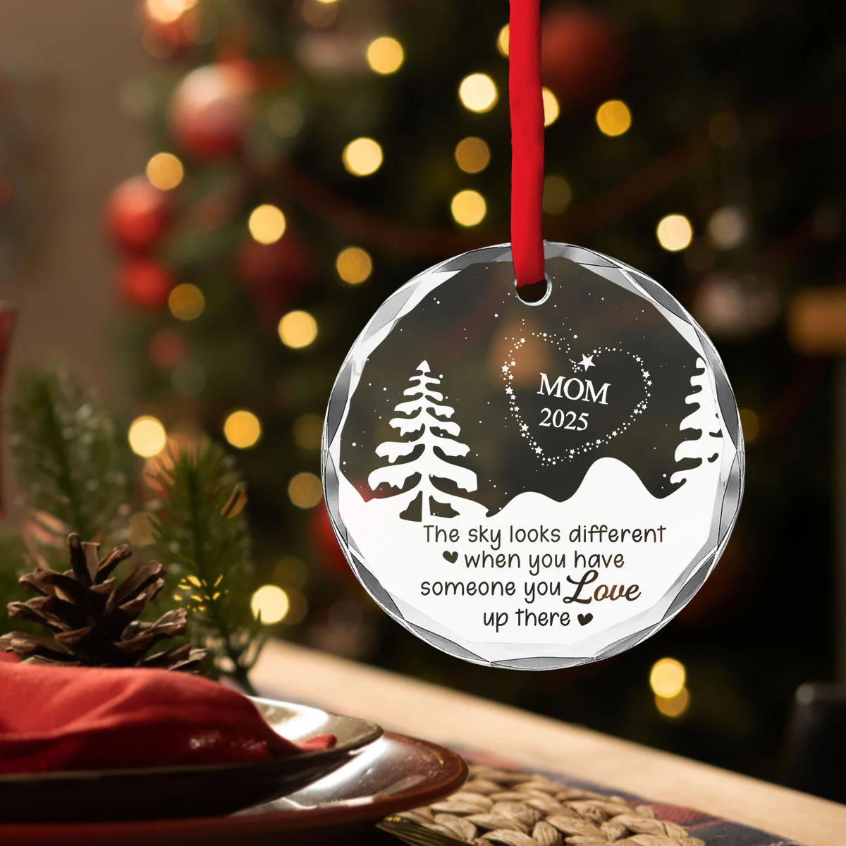 My Star - Personalized Custom Glass Ornament - Image 3