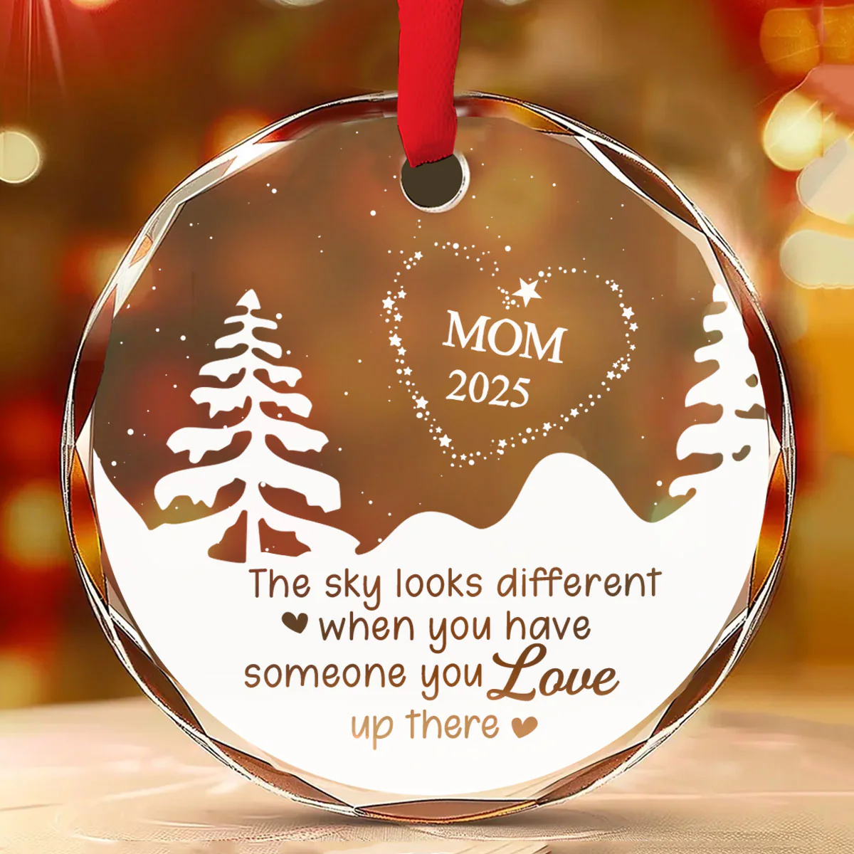 My Star - Personalized Custom Glass Ornament - Image 4