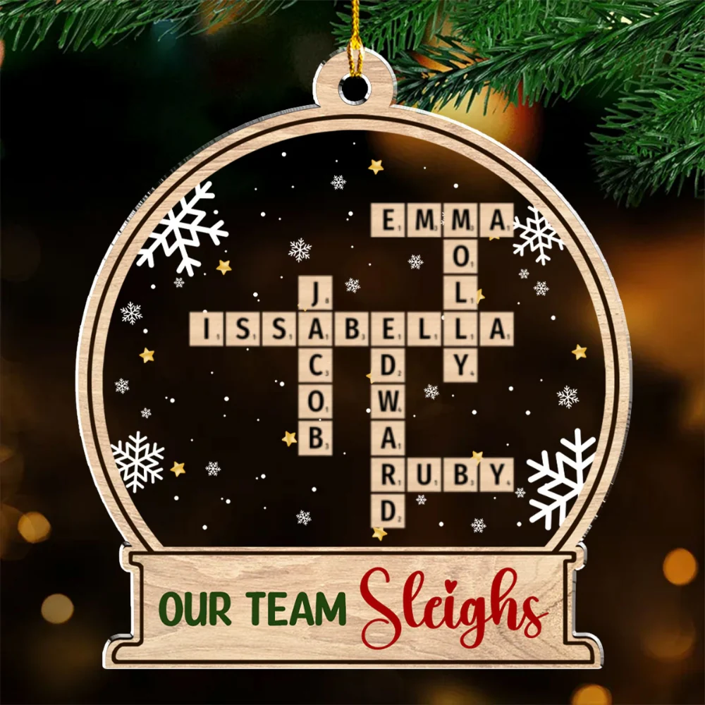 My Teammate - Personalized Custom Acrylic Ornament - Image 5