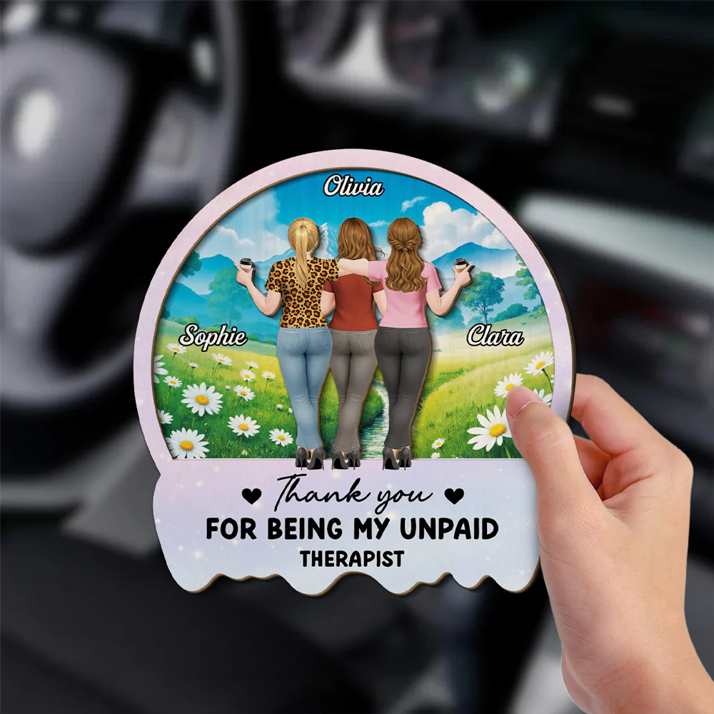 My Unpaid Therapist - Personalized Custom Car Visor Clip - Image 2