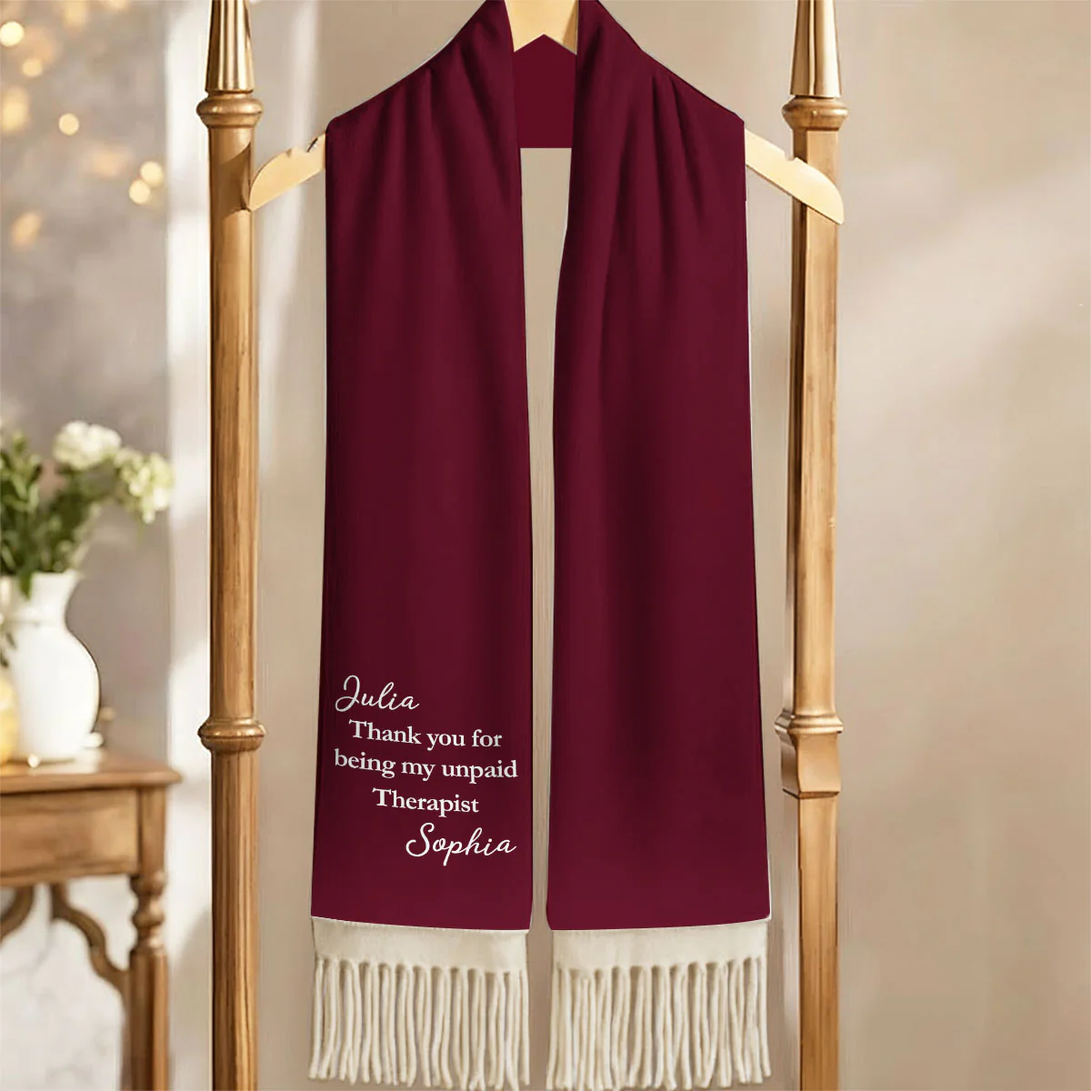 My Unpaid Therapist - Personalized Custom Scarf - Image 2