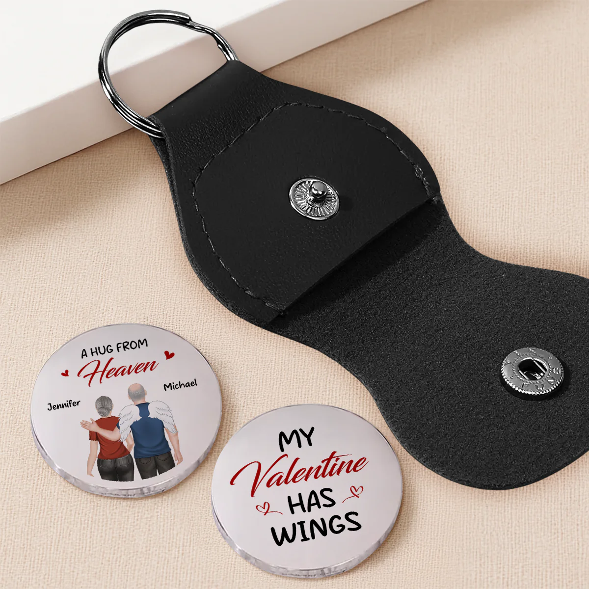 My Valentine Has Wings - Personalized Custom Pocket Hug - Image 3