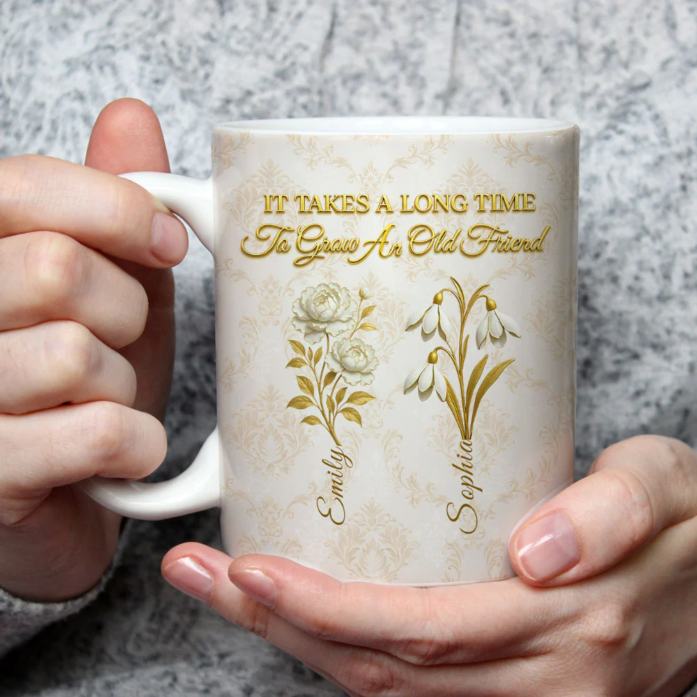My Vintage Friend - Personalized Custom Coffee Mug - Image 2