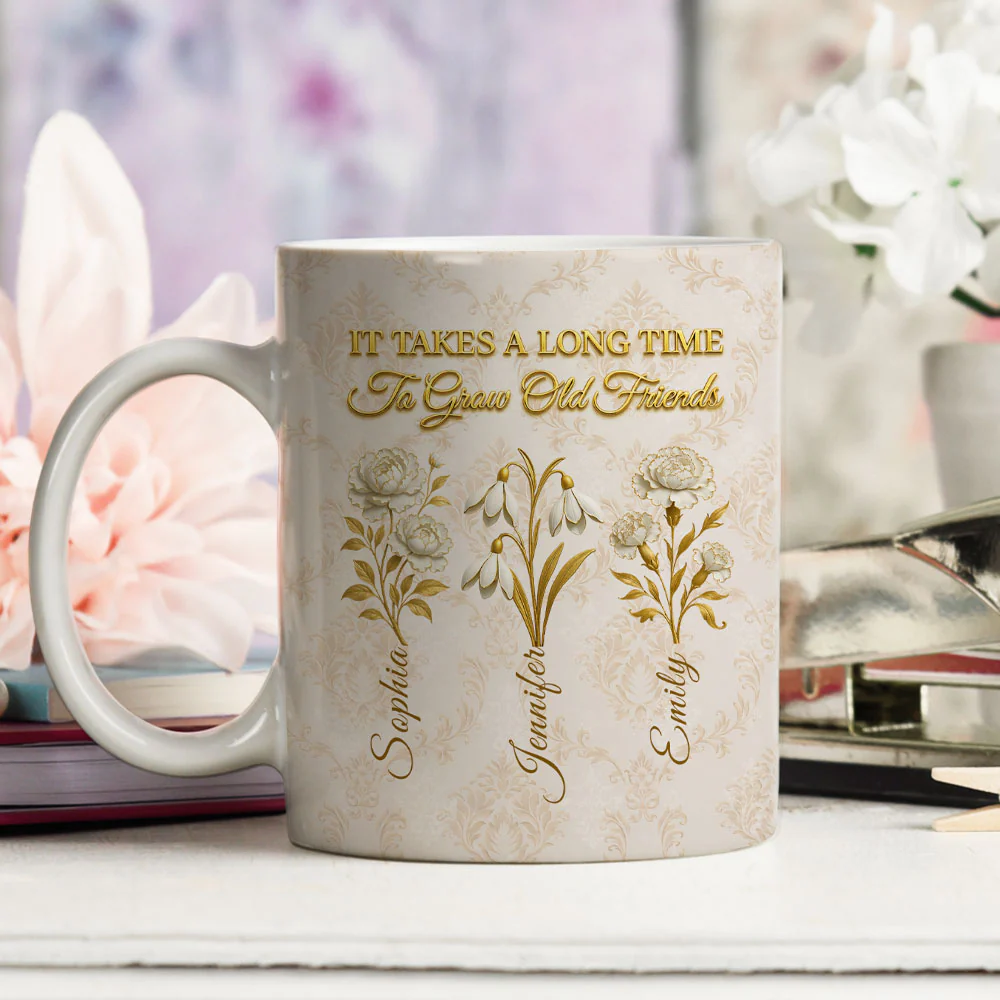 My Vintage Friend - Personalized Custom Coffee Mug - Image 3