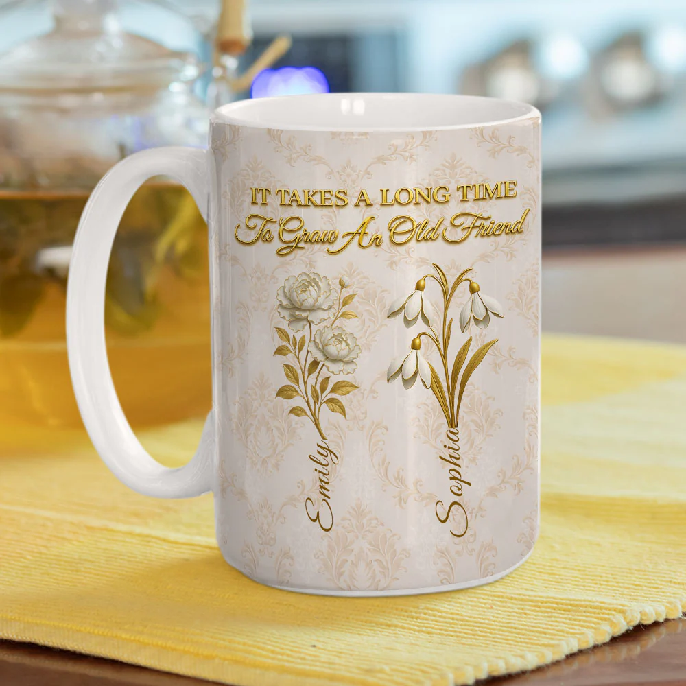 My Vintage Friend - Personalized Custom Coffee Mug - Image 5