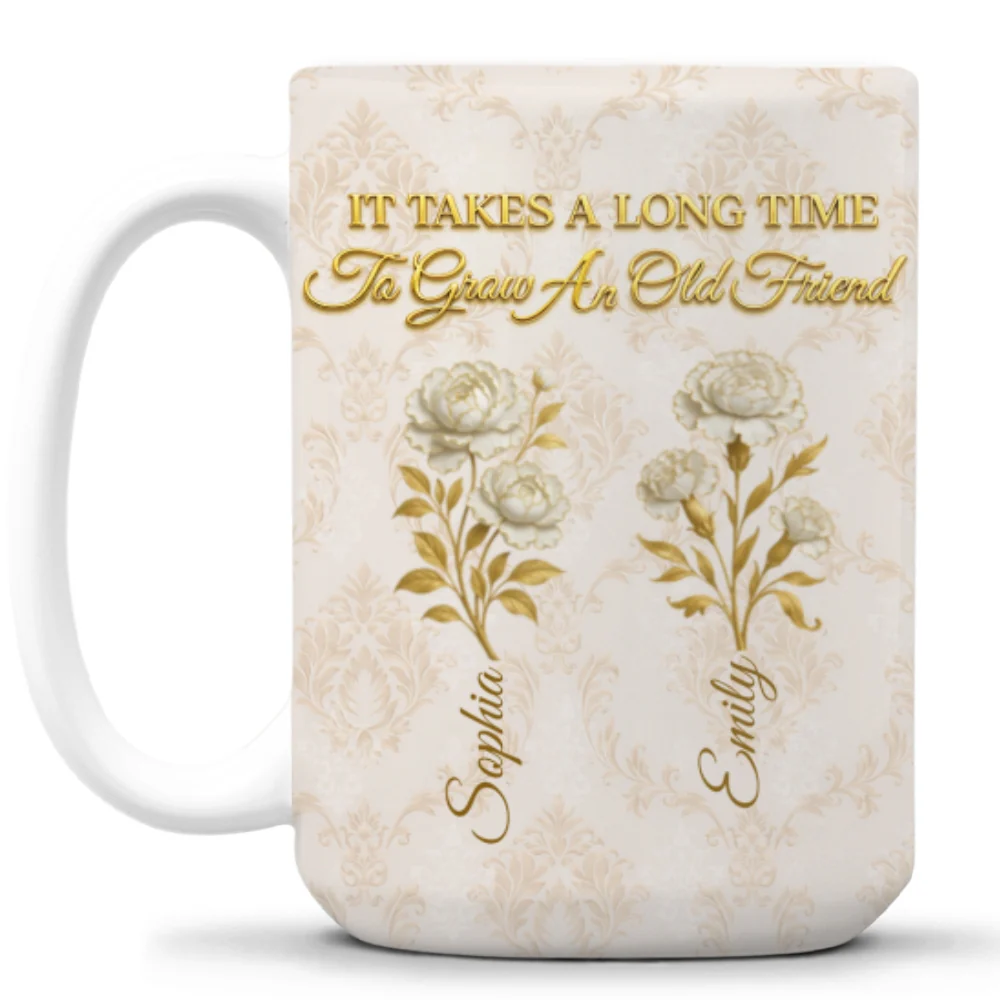 My Vintage Friend - Personalized Custom Coffee Mug - Image 9