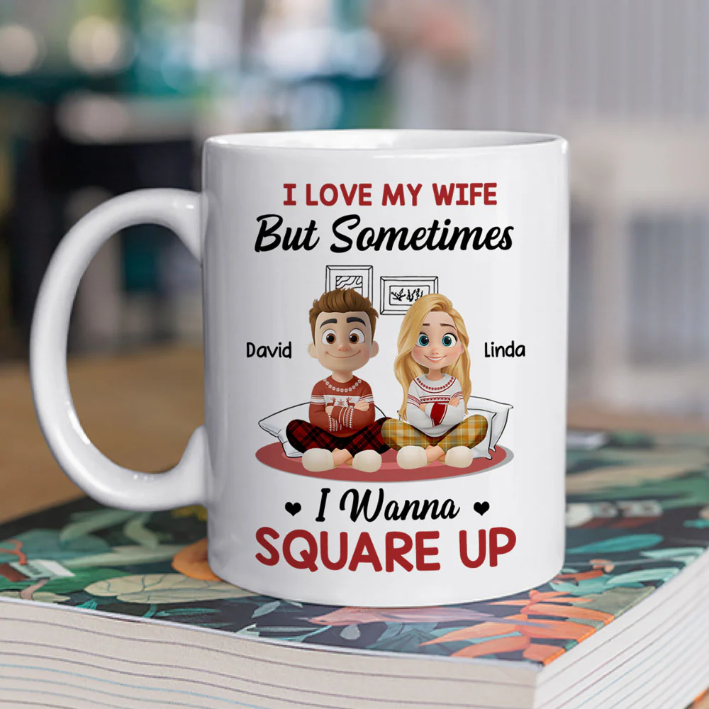My Wife My Beautiful Headache - Personalized Custom Coffee Mug - Image 2