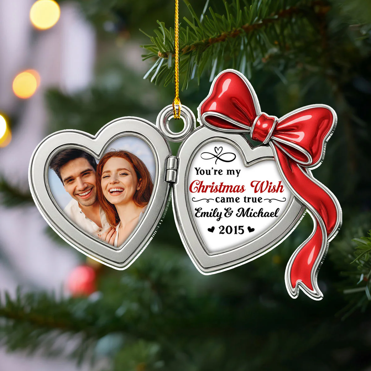 My Wish Came True - Personalized Custom 3D Effect Acrylic Ornament - Image 2
