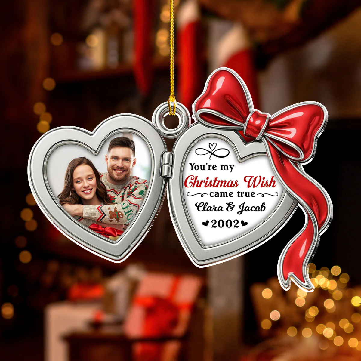 My Wish Came True - Personalized Custom 3D Effect Acrylic Ornament - Image 4