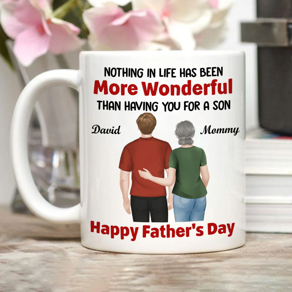 My Wonderful Son - Personalized Custom Coffee Mug - Image 8