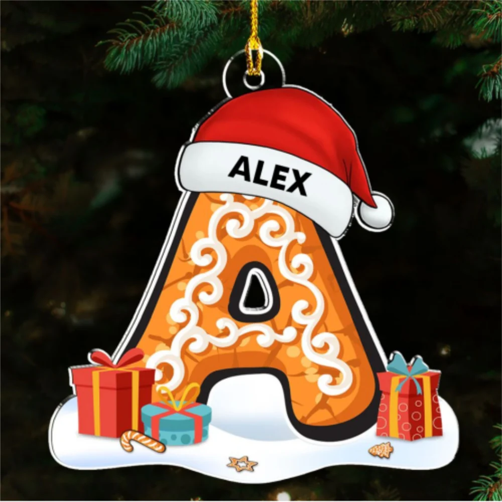 Name And Letter - Personalized Custom Acrylic Ornament - Image 5