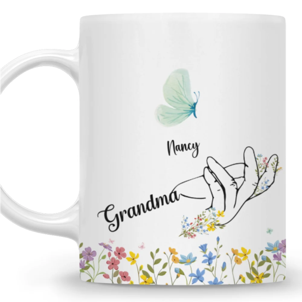 Nana Butterflies - Personalized Custom Coffee Mug - Image 6