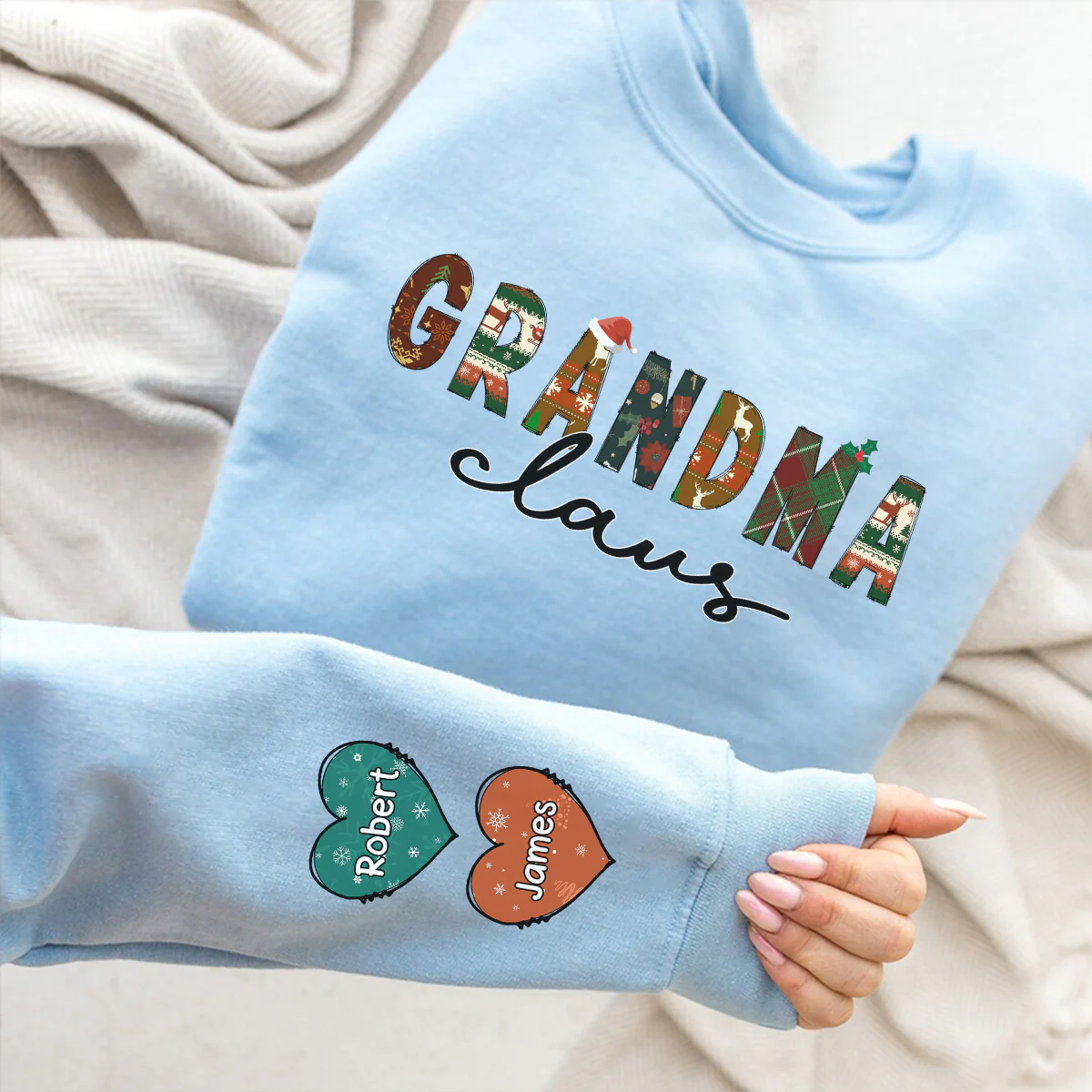 Nana Claus - Personalized Custom Sweatshirt - Image 2