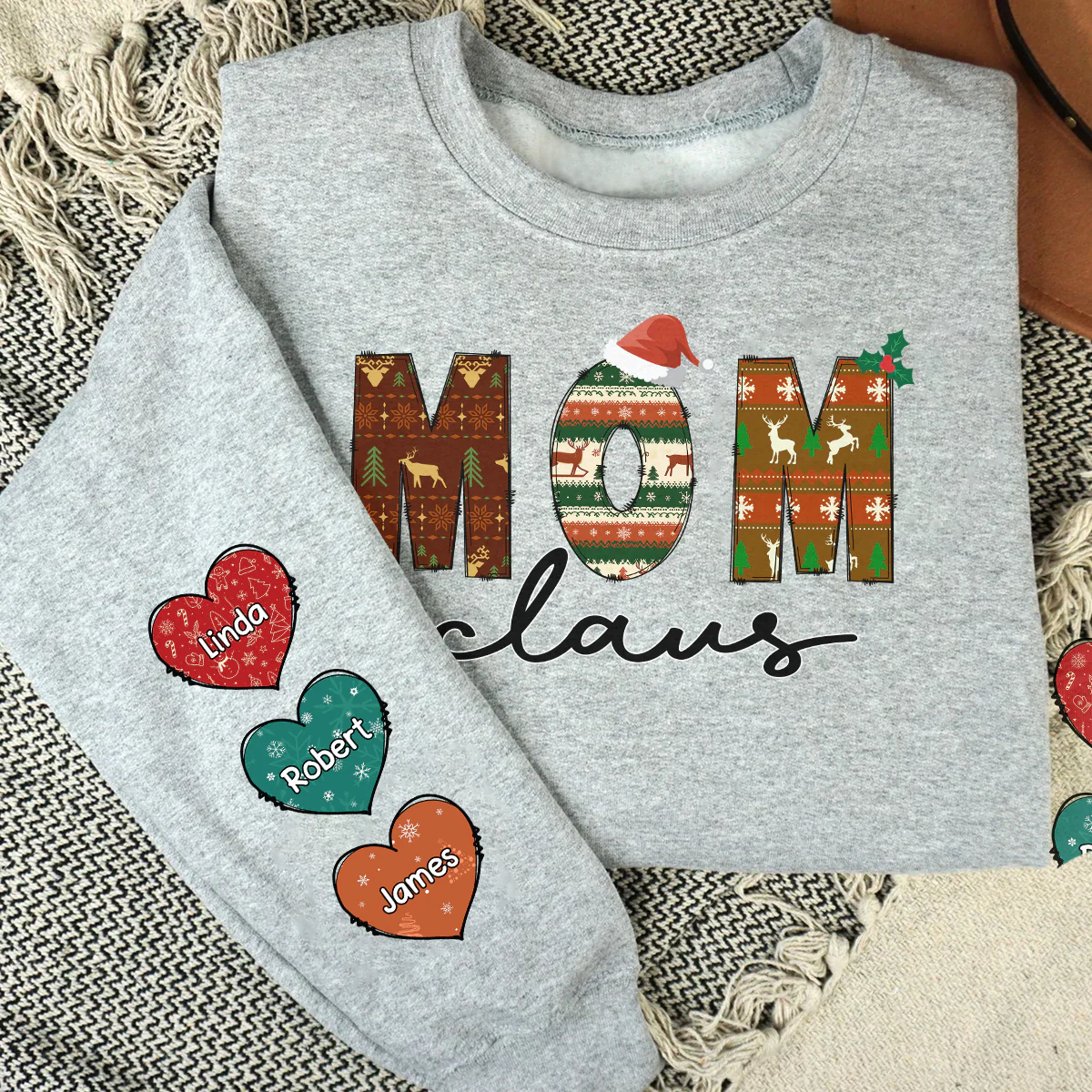 Nana Claus - Personalized Custom Sweatshirt - Image 3